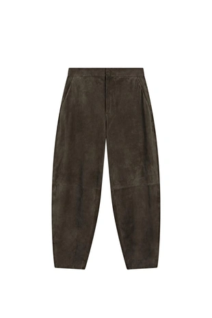 Замшевые кожаные брюки - лимитированная коллекция- Заказать в России