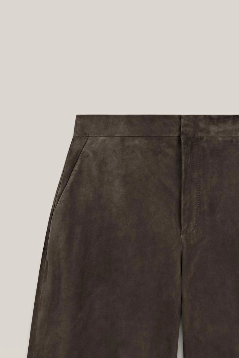 Замшевые кожаные брюки - лимитированная коллекция