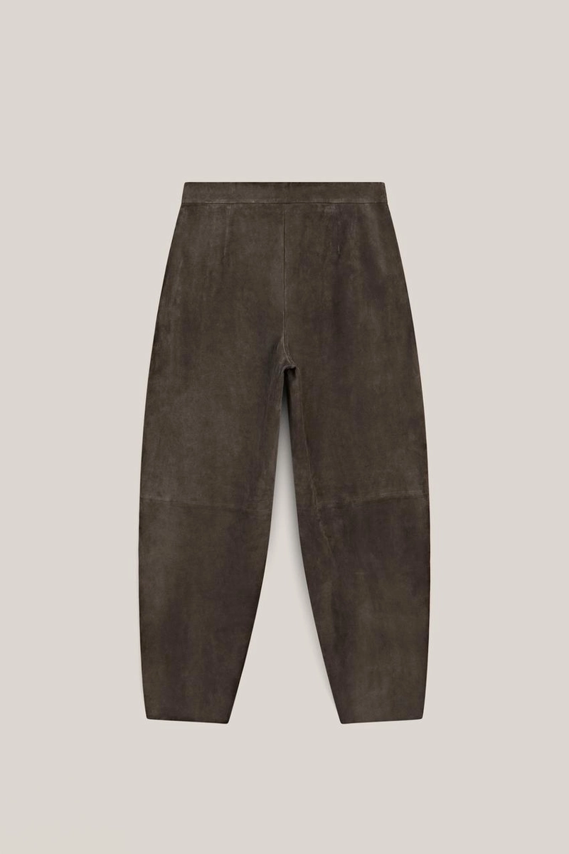 Замшевые кожаные брюки - лимитированная коллекция