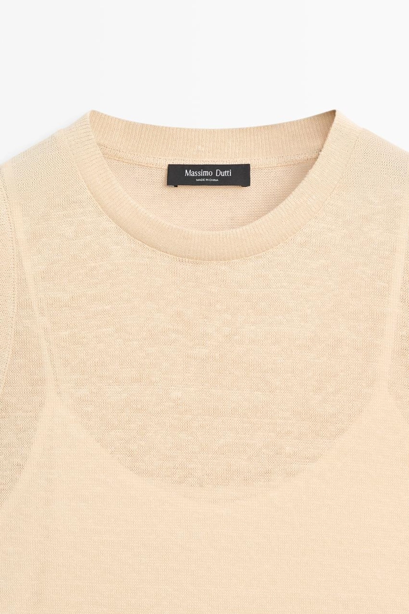 Топ без рукавов с кружевными деталями