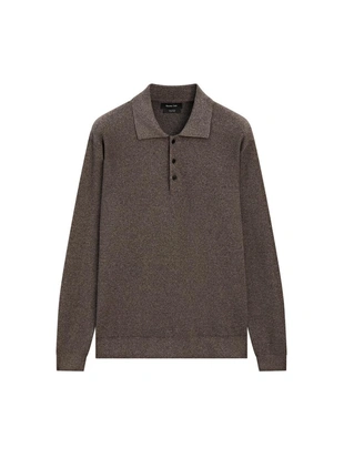 Поло из хлопкового трикотажа с пуговицами- Заказать в России