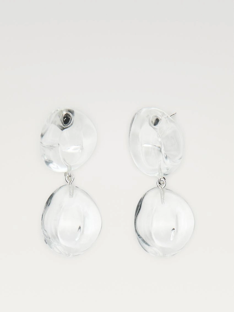 Серьги с стеклянными элементами