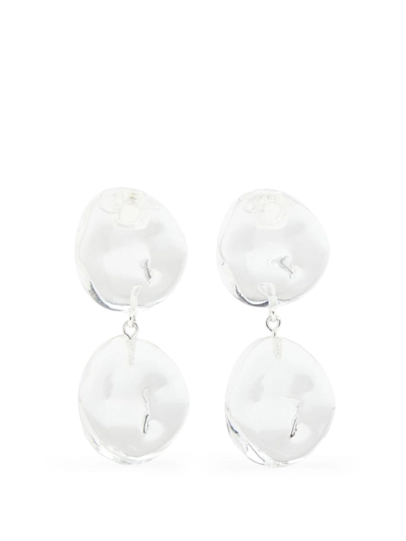 Серьги с стеклянными элементами