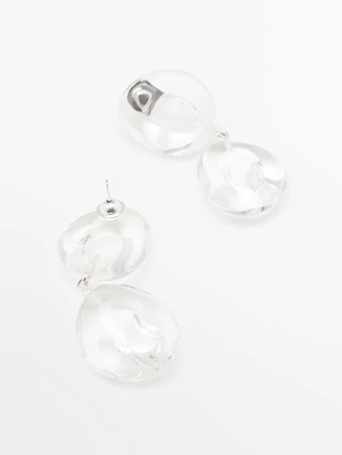 Серьги с стеклянными элементами- Заказать в России