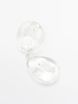 Серьги с стеклянными элементами- Заказать в России