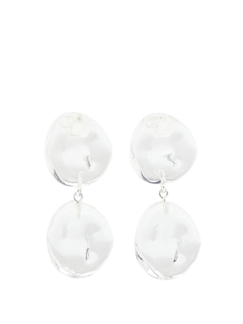 Серьги с стеклянными элементами