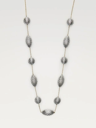 Ожерелье с текстурированными овальными элементами- Заказать в России