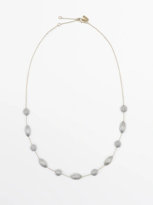 Ожерелье с текстурированными овальными элементами- Заказать в России