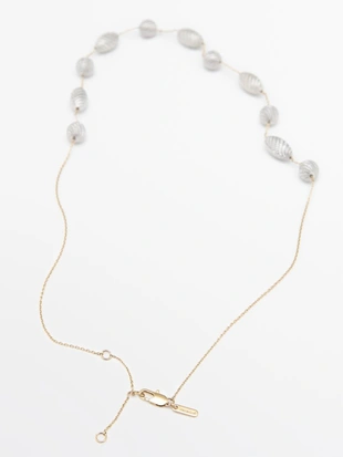 Ожерелье с текстурированными овальными элементами- Заказать в России