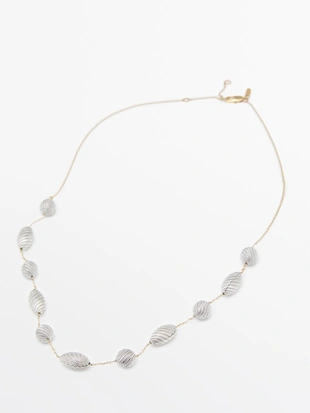 Ожерелье с текстурированными овальными элементами- Заказать в России