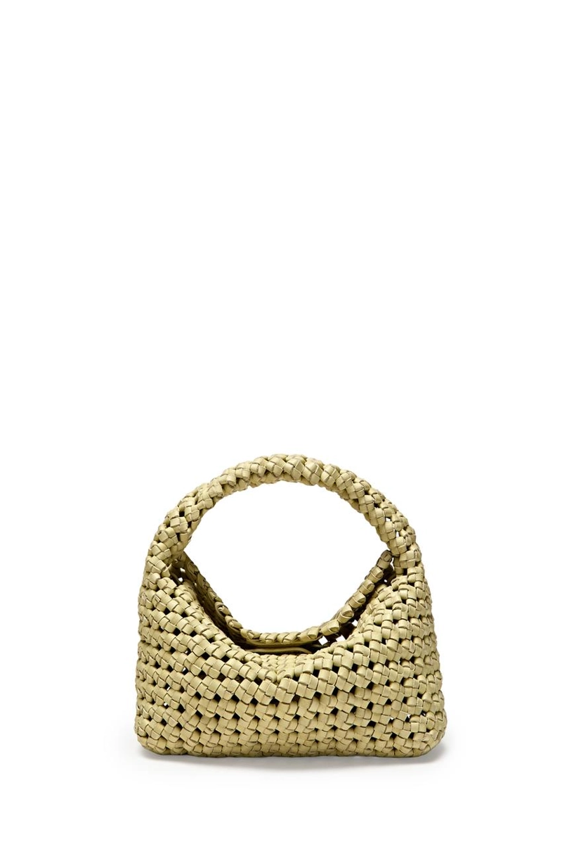 Сумочка из плетенной кожи мини