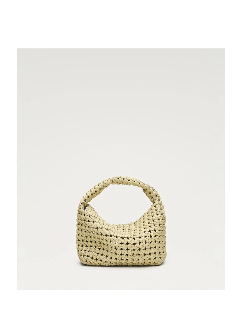 Сумочка из плетенной кожи мини