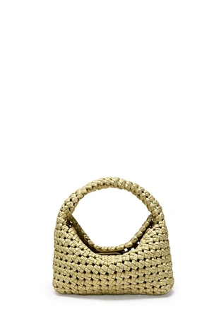 Сумочка из плетенной кожи мини- Заказать в России