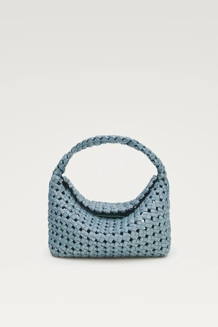 Сумочка-мини из плетеной кожи- Заказать в России