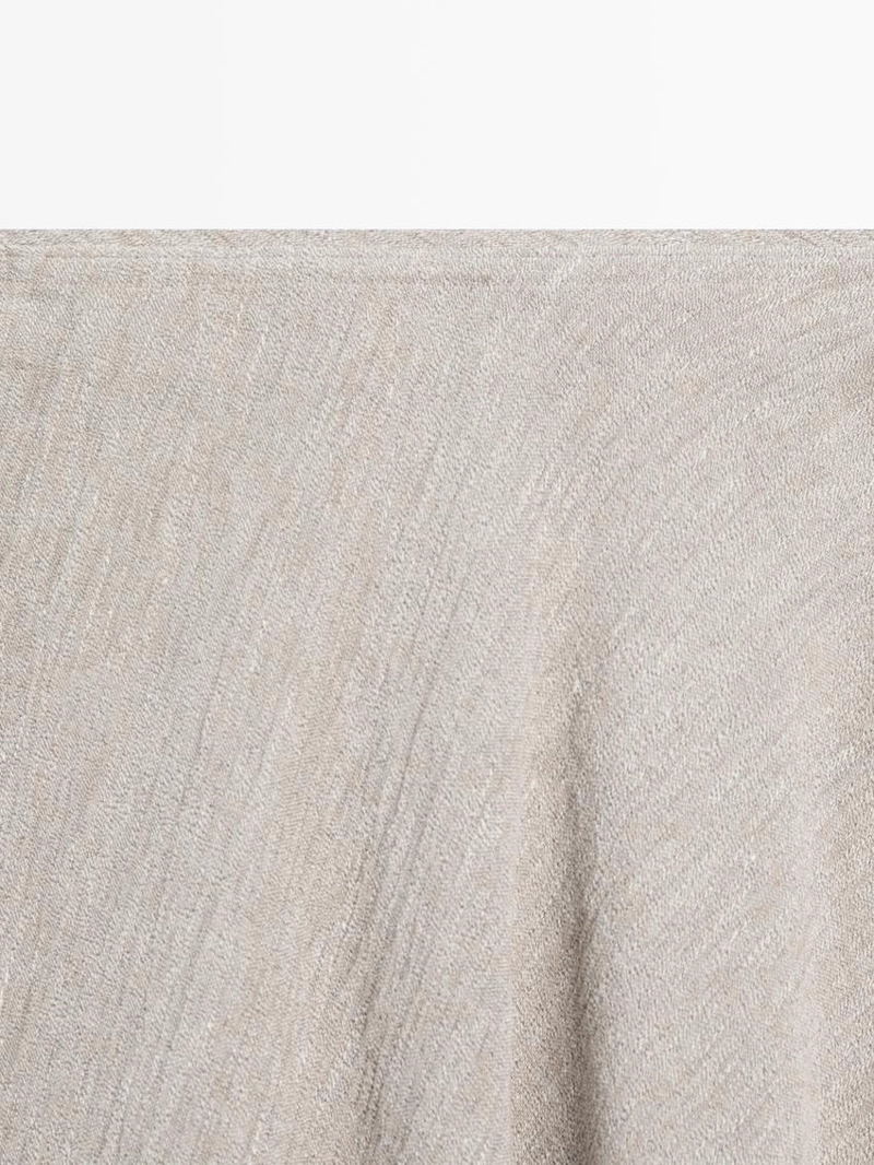 Миди-юбка с запахом из вафельного трикотажа