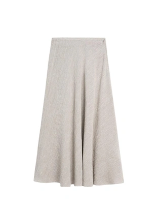 Миди-юбка с запахом из вафельного трикотажа- Заказать в России