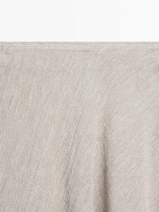 Миди-юбка с запахом из вафельного трикотажа- Заказать в России