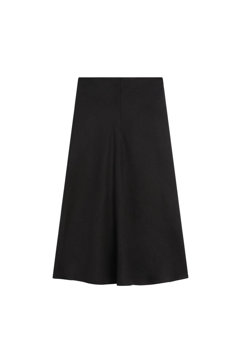 Миди-юбка прямого кроя из льна