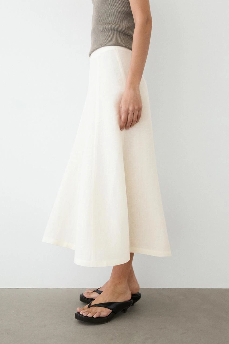 Юбка миди из льна flowing 100%