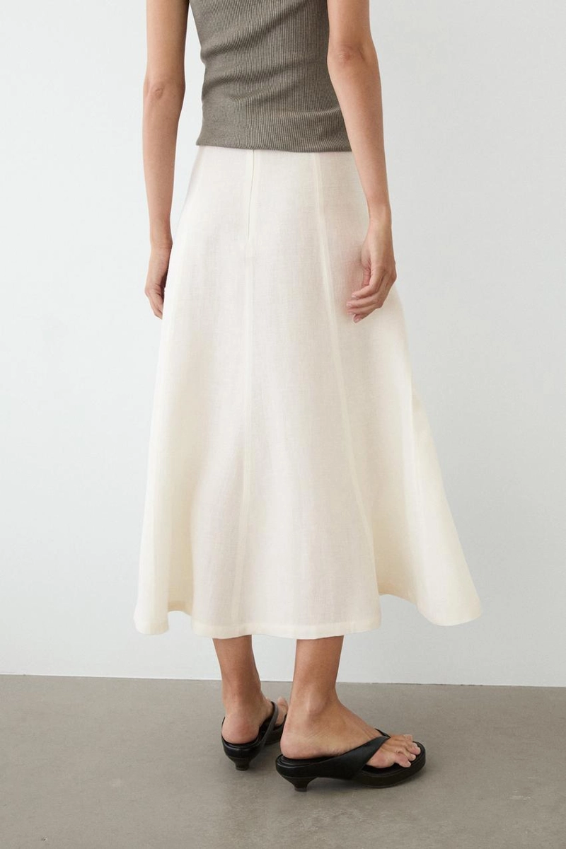 Юбка миди из льна flowing 100%