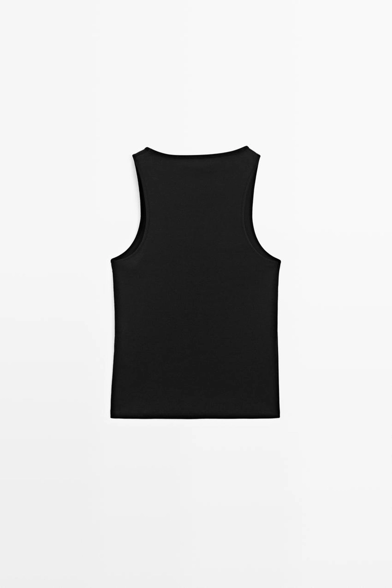 Топ с глубоким вырезом на бретельках