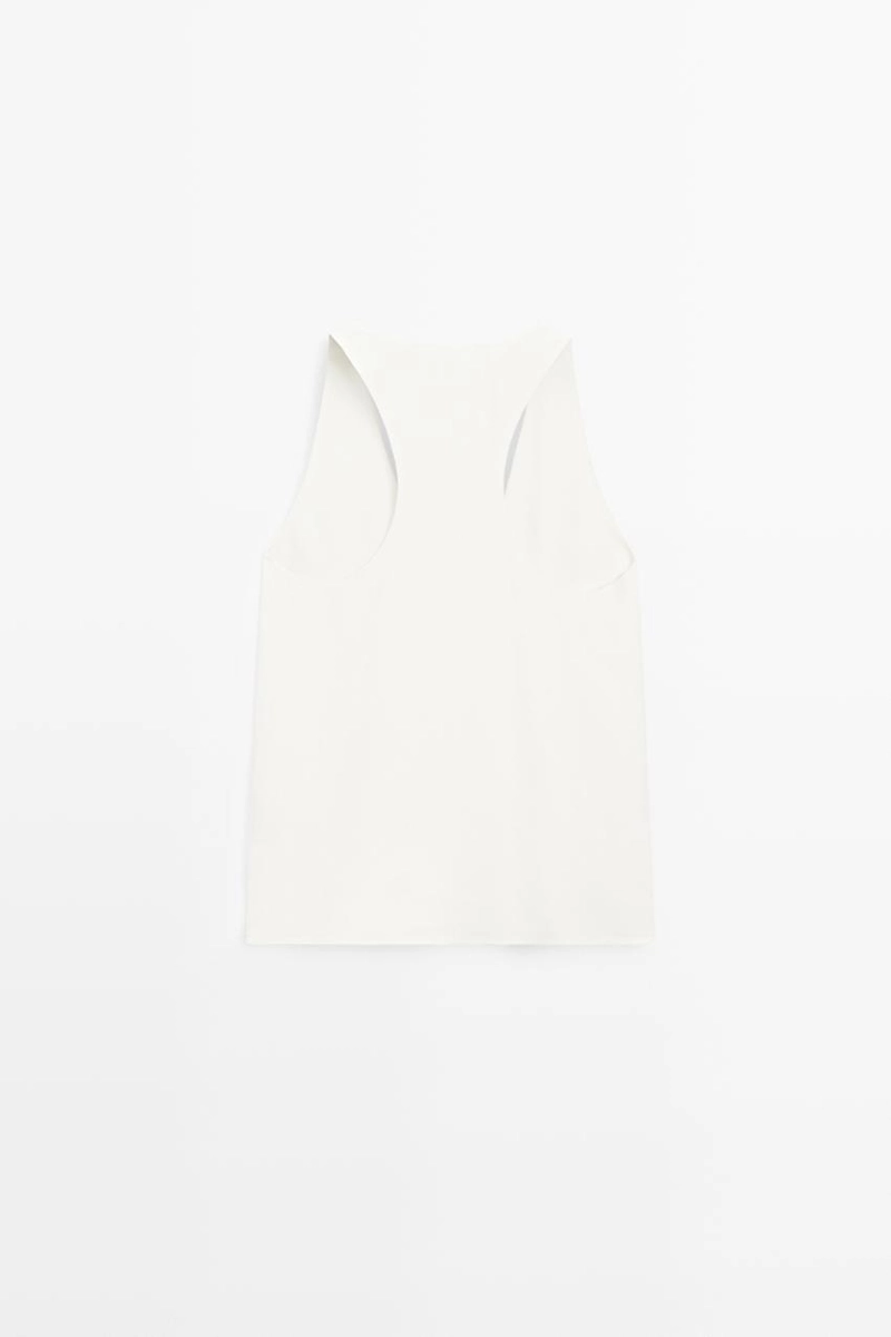 Топ с открытым v-образным вырезом flowing