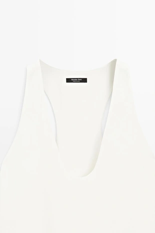 Топ с открытым v-образным вырезом flowing- Заказать в России