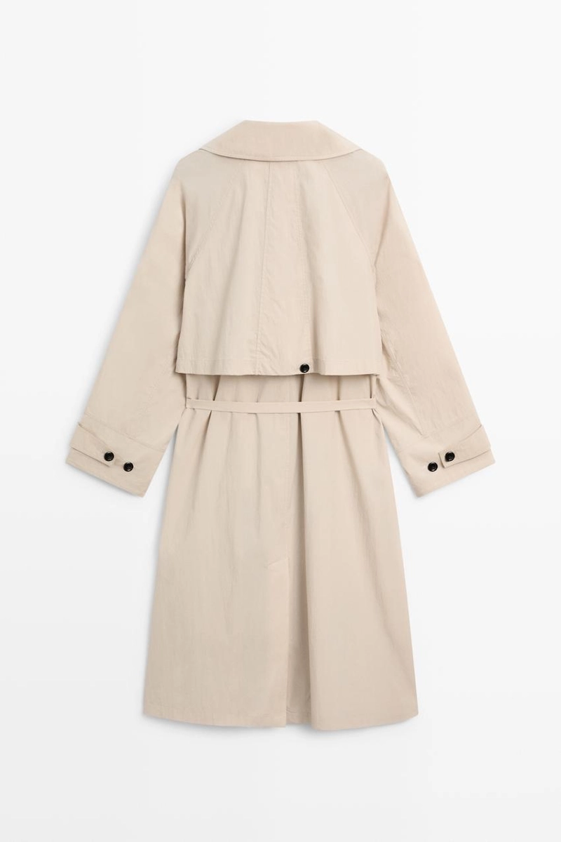 Плащ длинный обтекаемый