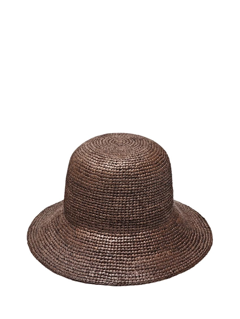 Соломенная ведро шляпа