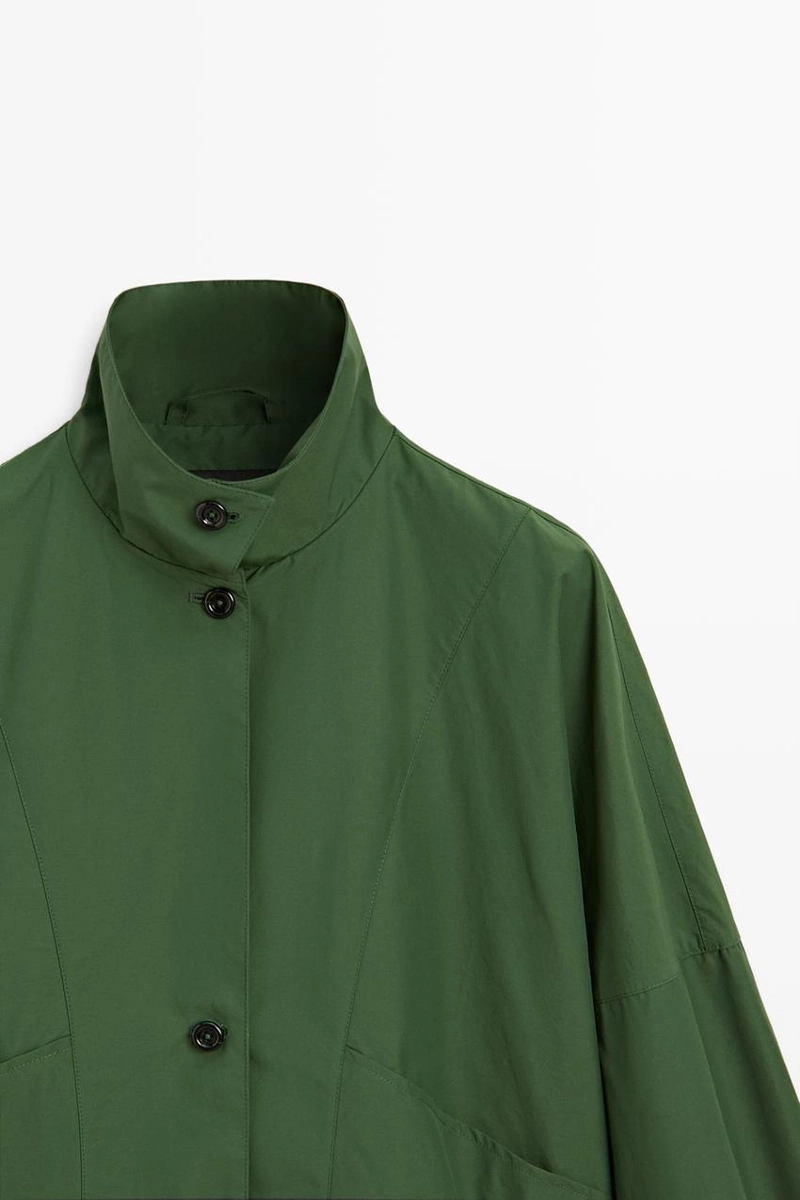 Бомбер с курткой с объемными рукавами