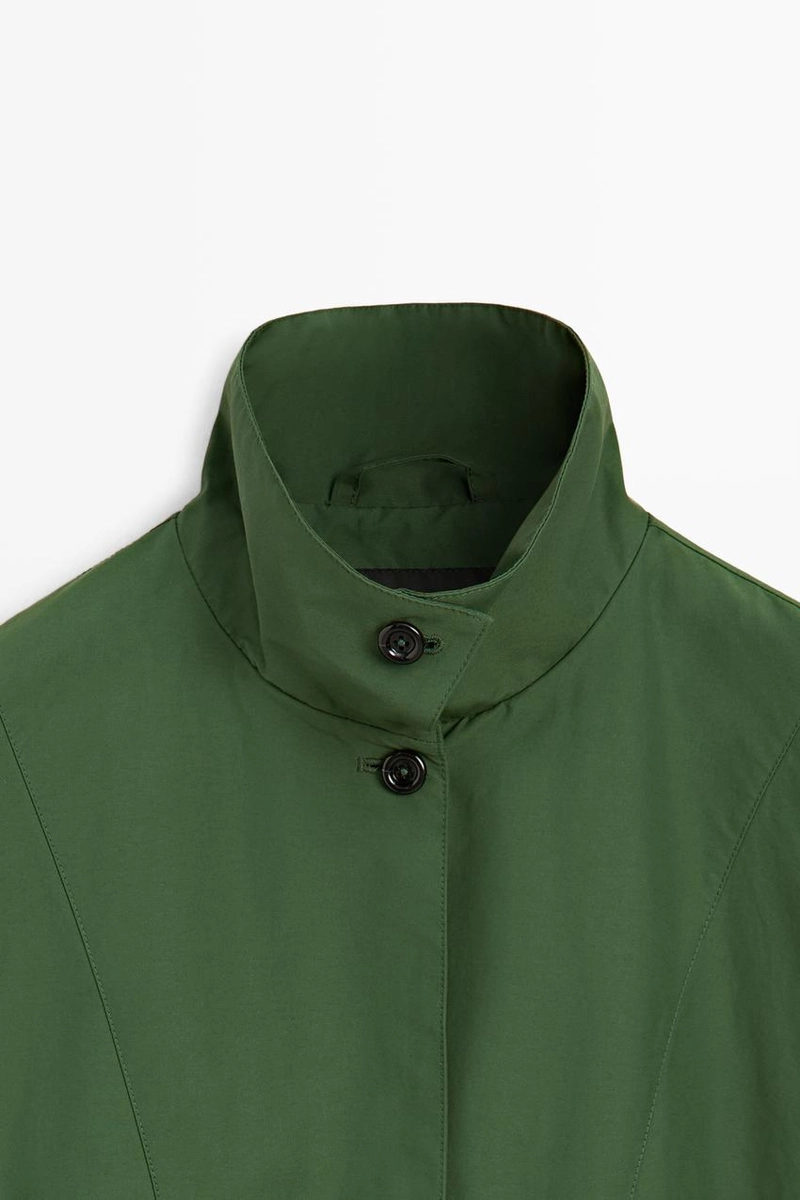 Бомбер с курткой с объемными рукавами