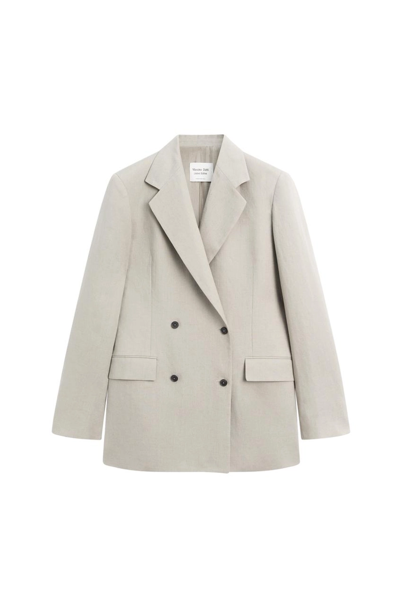 Пиджак из 100% льна на две пуговицы - лимитированная коллекция