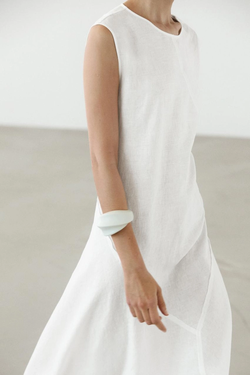 Платье миди из льна flowing 100%