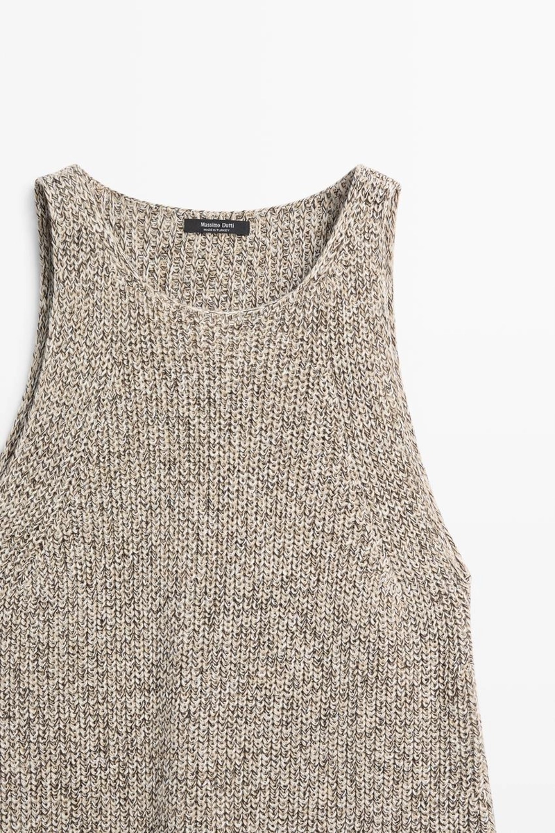 Асимметричный трикотажный топ