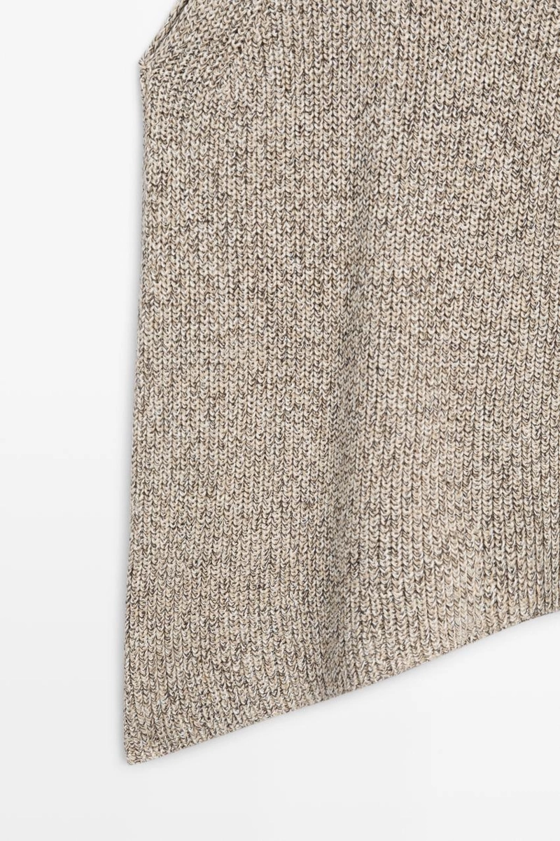 Асимметричный трикотажный топ