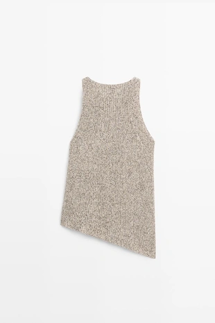 Асимметричный трикотажный топ- Заказать в России