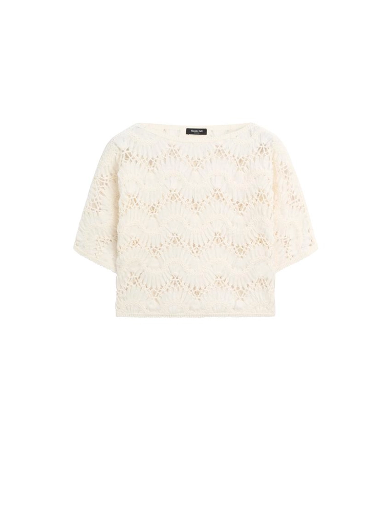 Топ с короткими рукавами крючком