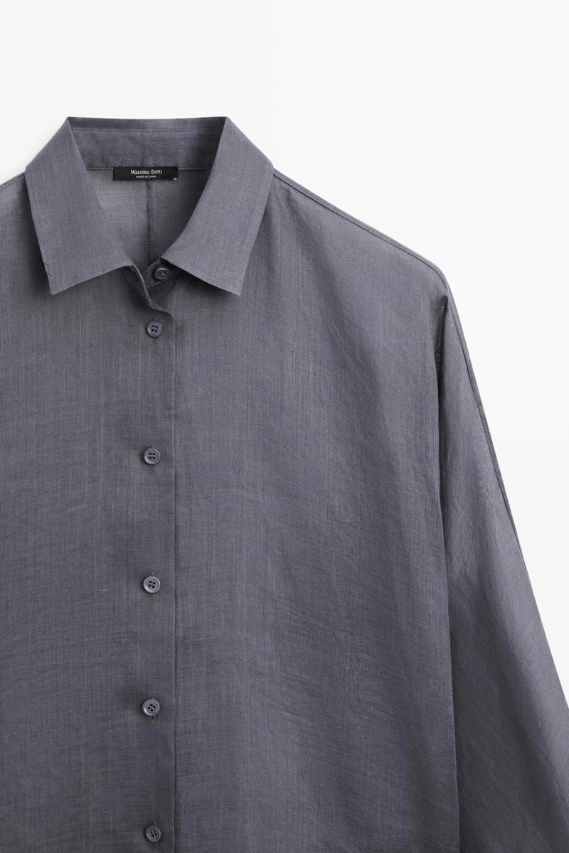 Рубашка из 100% рами flowing