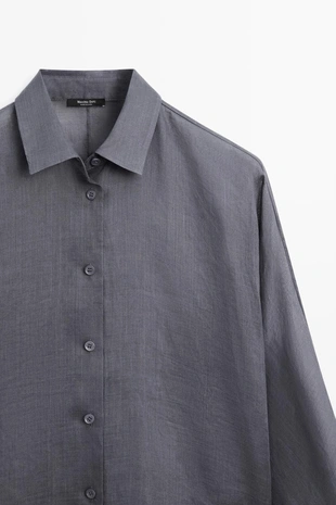 Рубашка из 100% рами flowing- Заказать в России