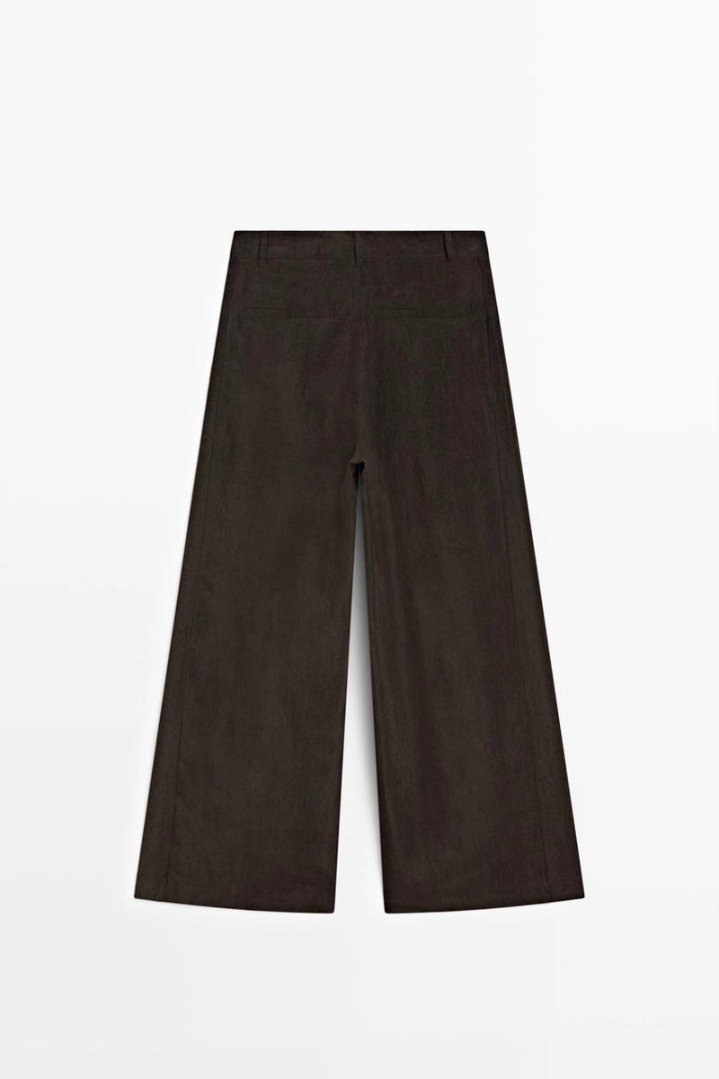 Широкие брюки с кантами