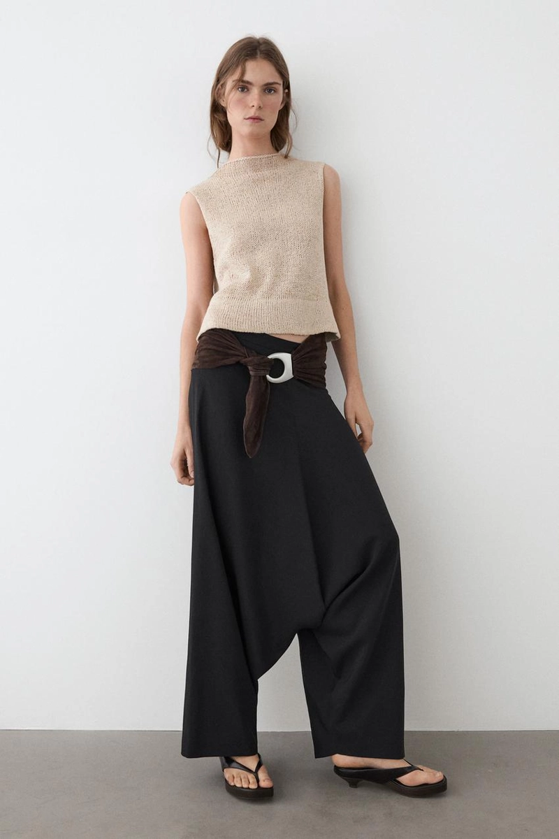 Топ из смесового льна