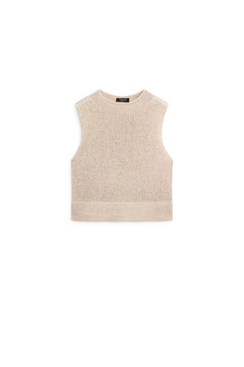 Топ из смесового льна