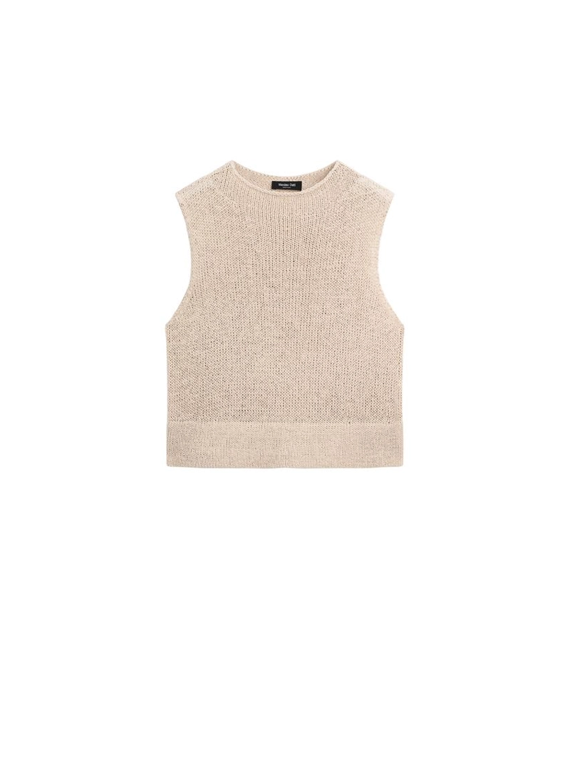 Топ из смесового льна