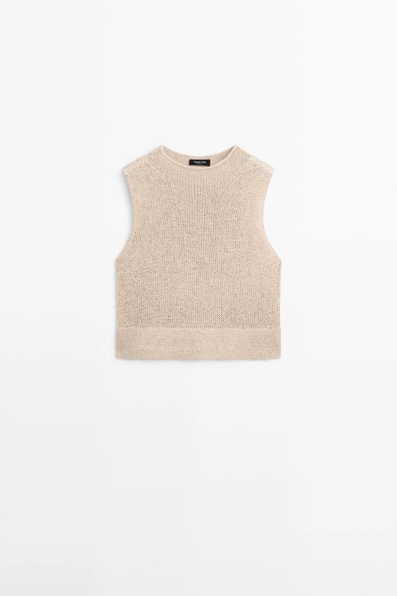 Топ из смесового льна