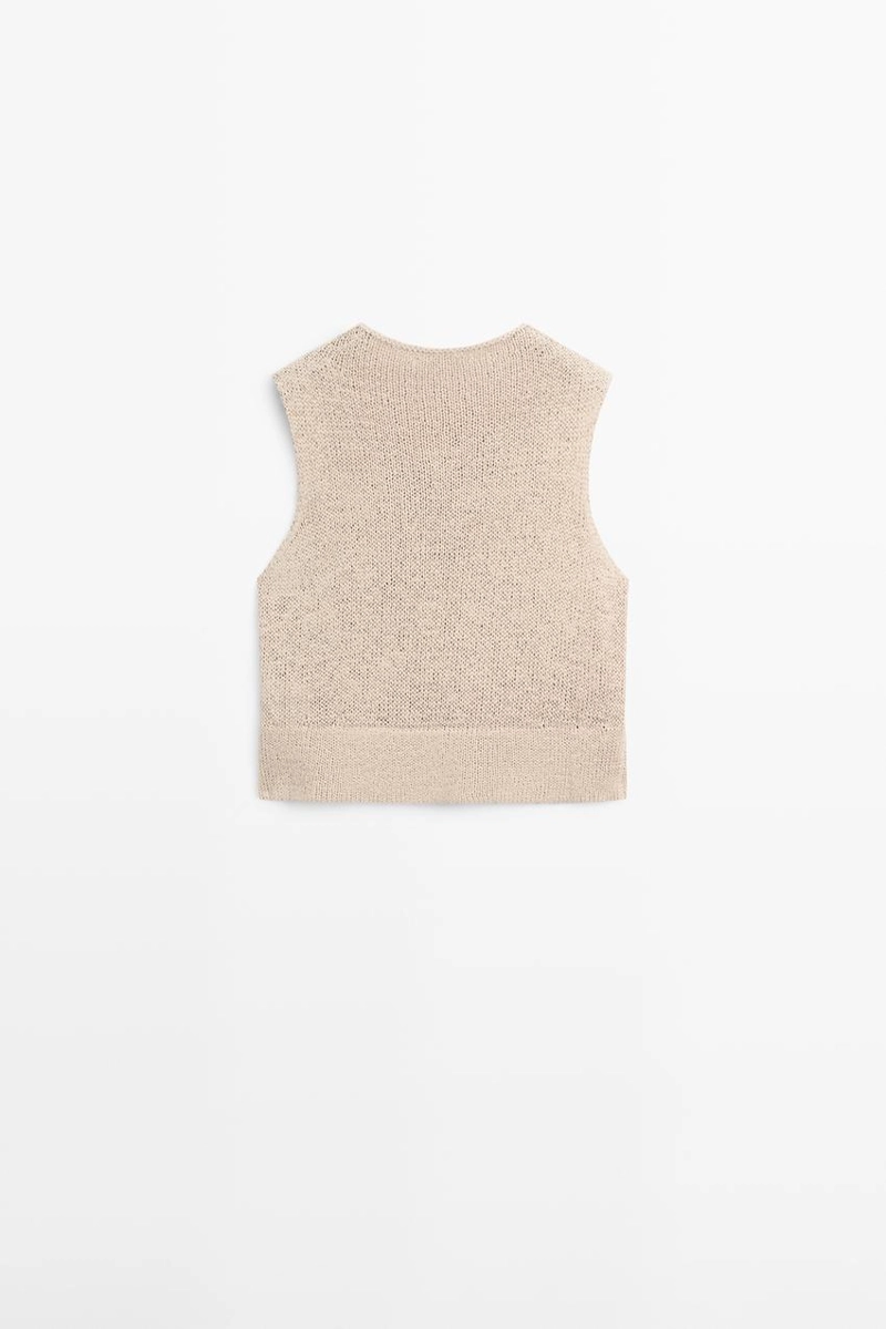 Топ из смесового льна