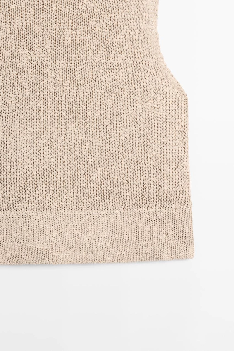 Топ из смесового льна