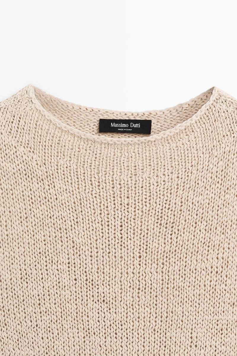 Топ из смесового льна