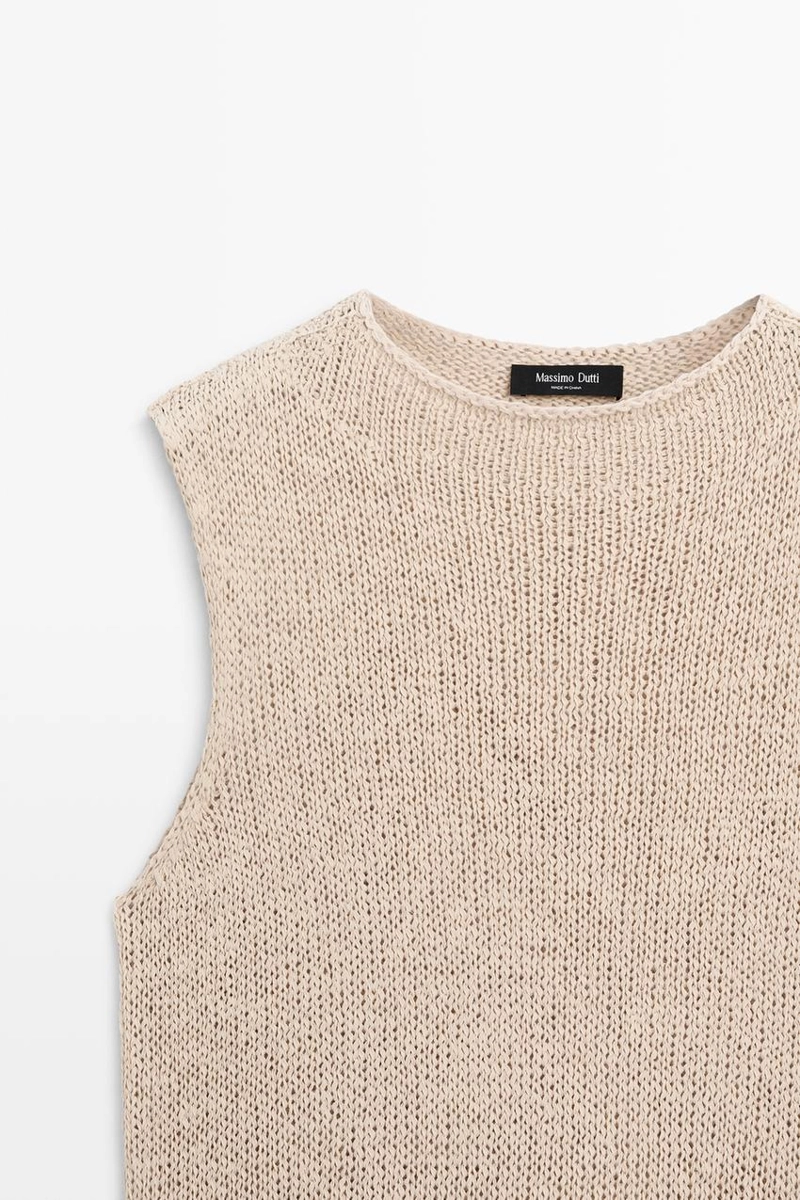 Топ из смесового льна