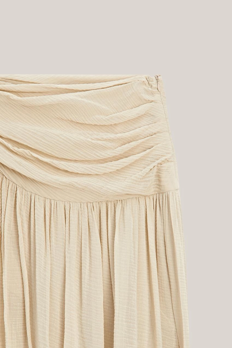 Миди-юбка с деталями пояса - лимитированная коллекция