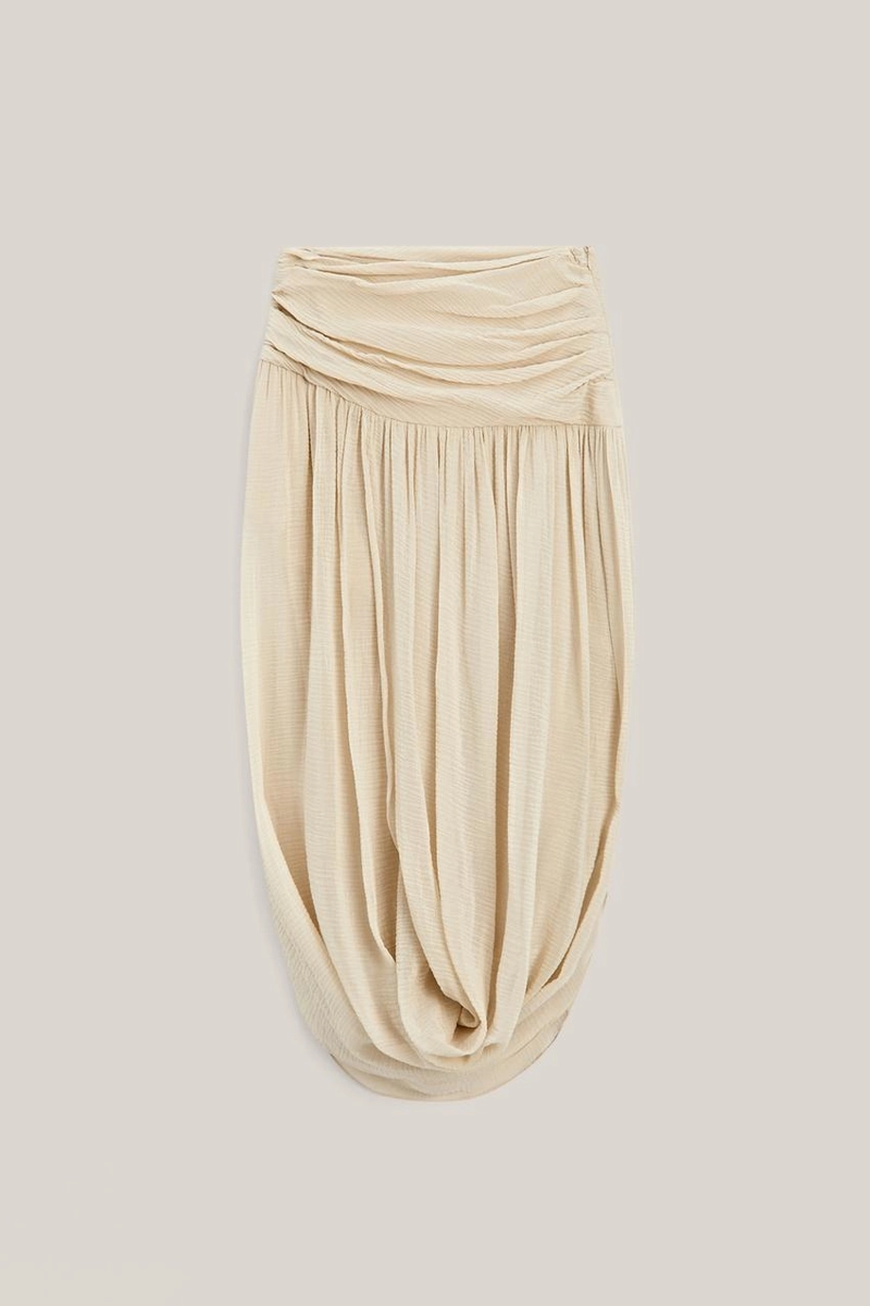 Миди-юбка с деталями пояса - лимитированная коллекция